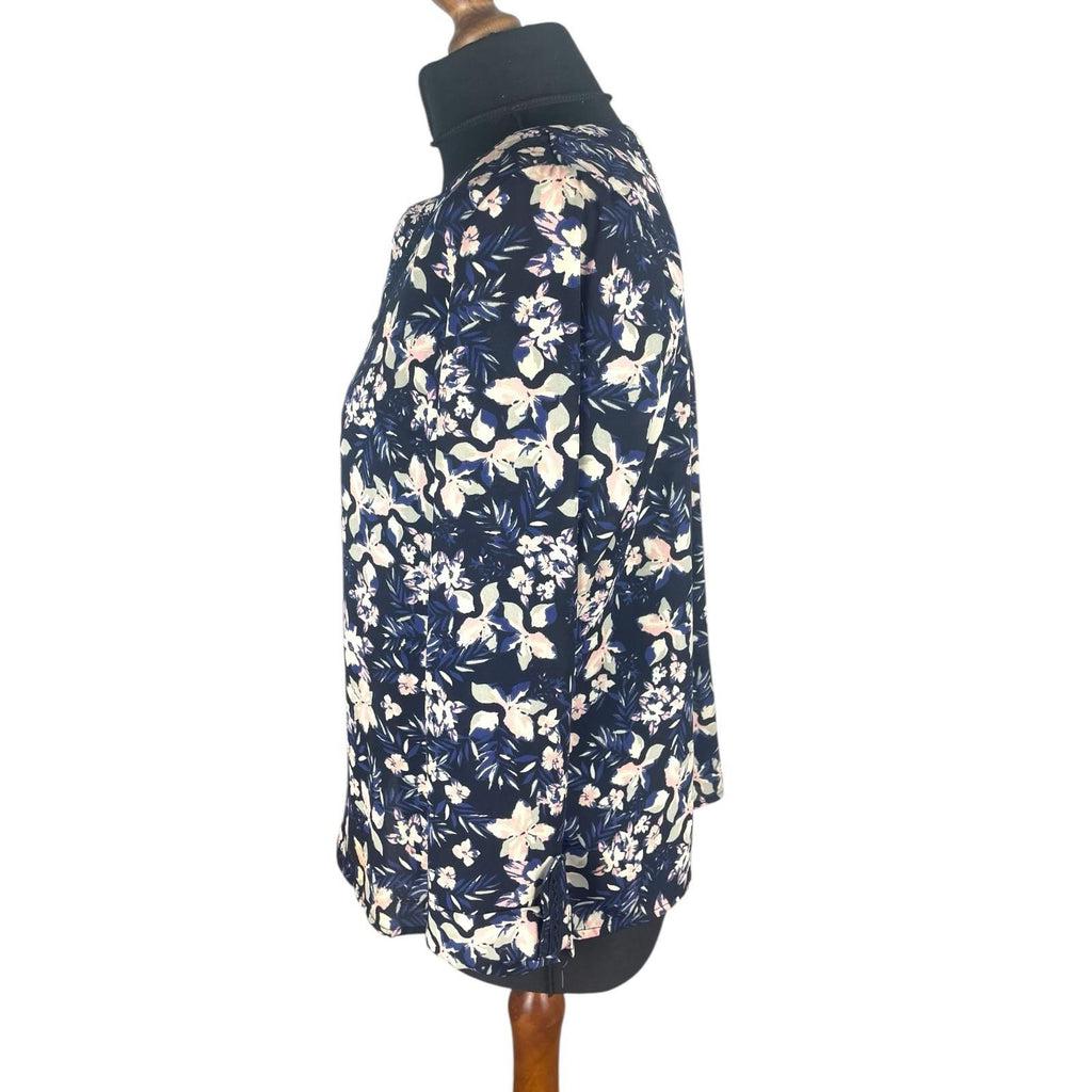 Skies Are Blue Floral Tunic Blouse Long Sleeve Women’s UK Size 8