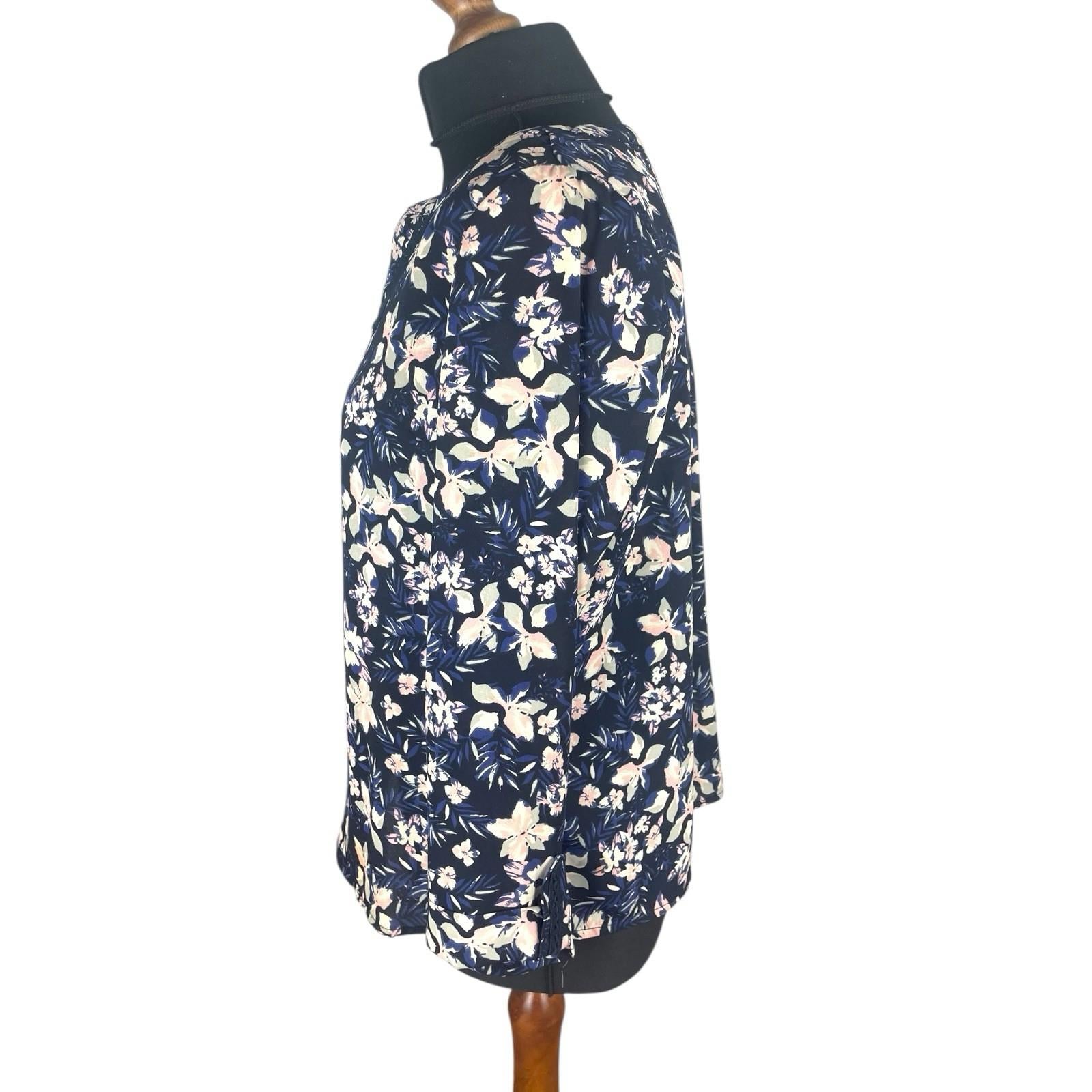 Skies Are Blue Floral Tunic Blouse Long Sleeve Women’s UK Size 8