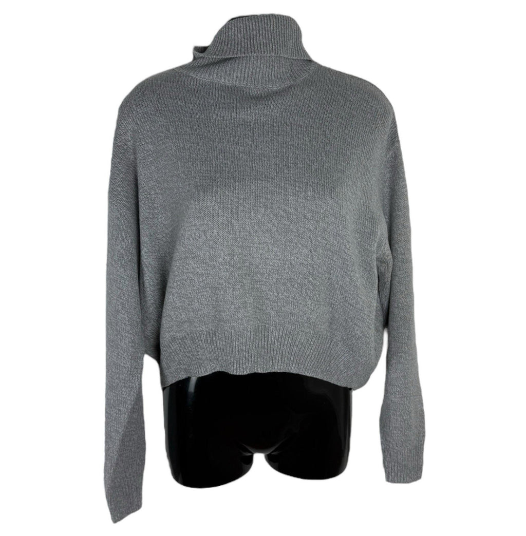 Divided Polo Neck Jumper Women's UK Size XS Grey Long Sleeve