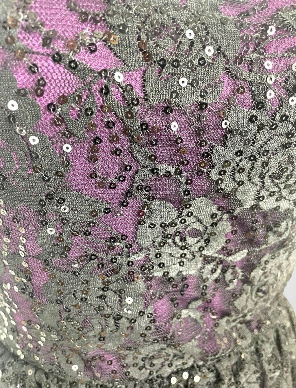 Oasis Sequin Dress Black & Purple Women’s UK Size S (8-10)