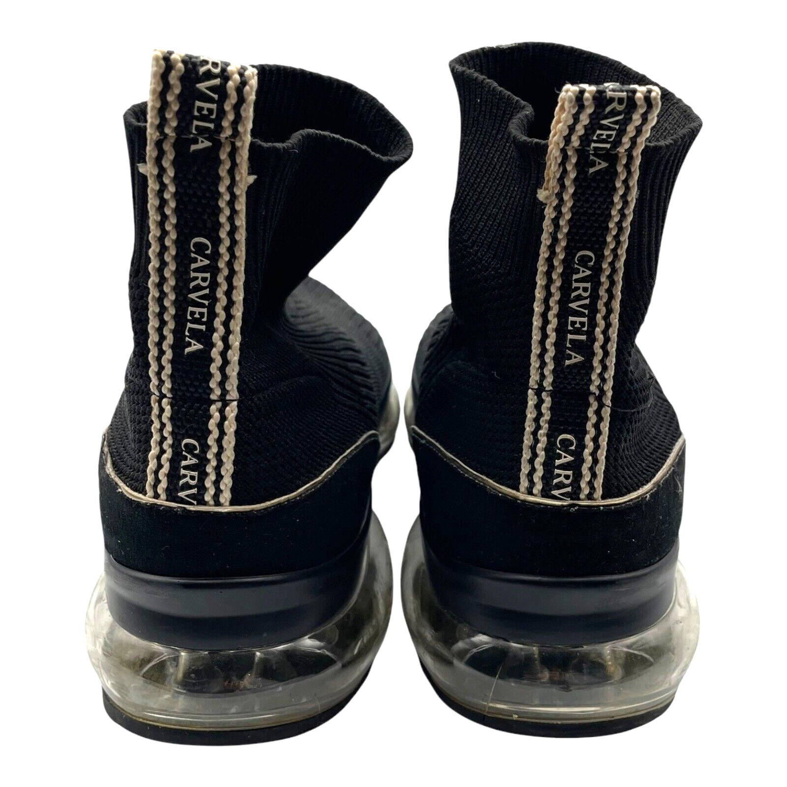 Carvela Black Sock Boots Bubble Sole Women’s UK Size 6 EU 39