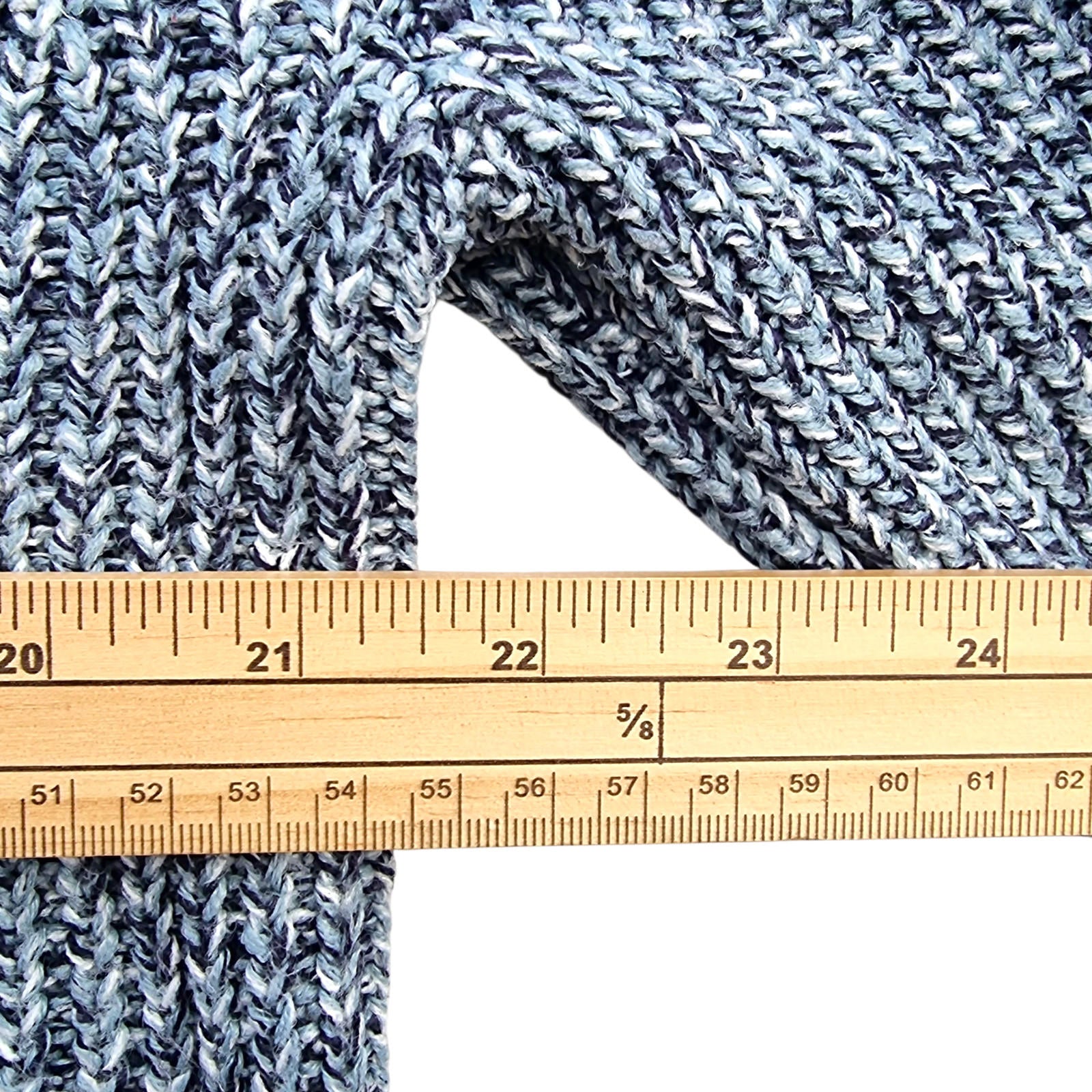 Topman Knit Jumper Men's UK Size M Blue White Crew Neck Sweater 100% Acrylic
