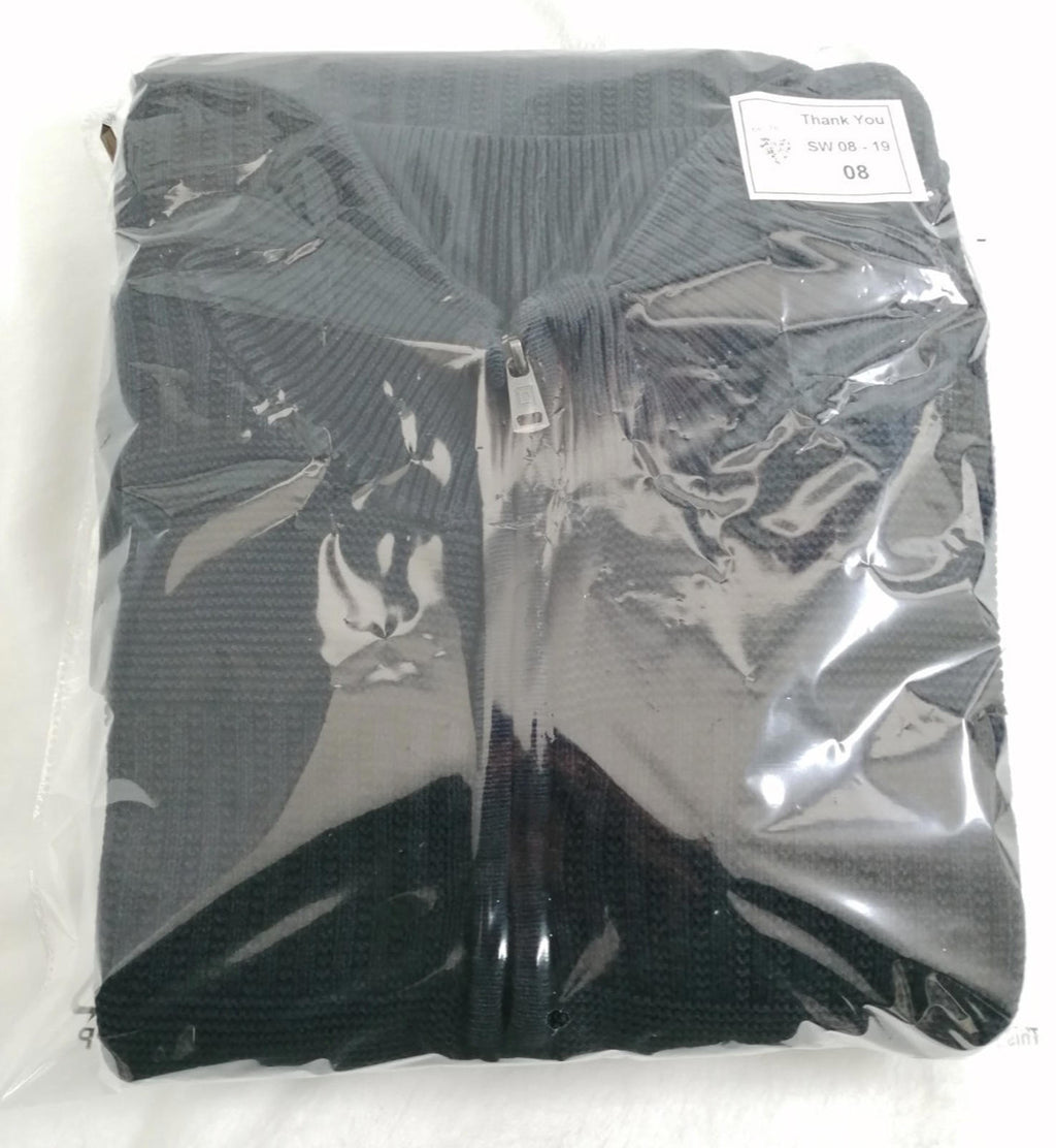 Ralph Lauren Chaps 1/4 Zip Ribbed Black Jumper Men's Size XL 100% Cotton