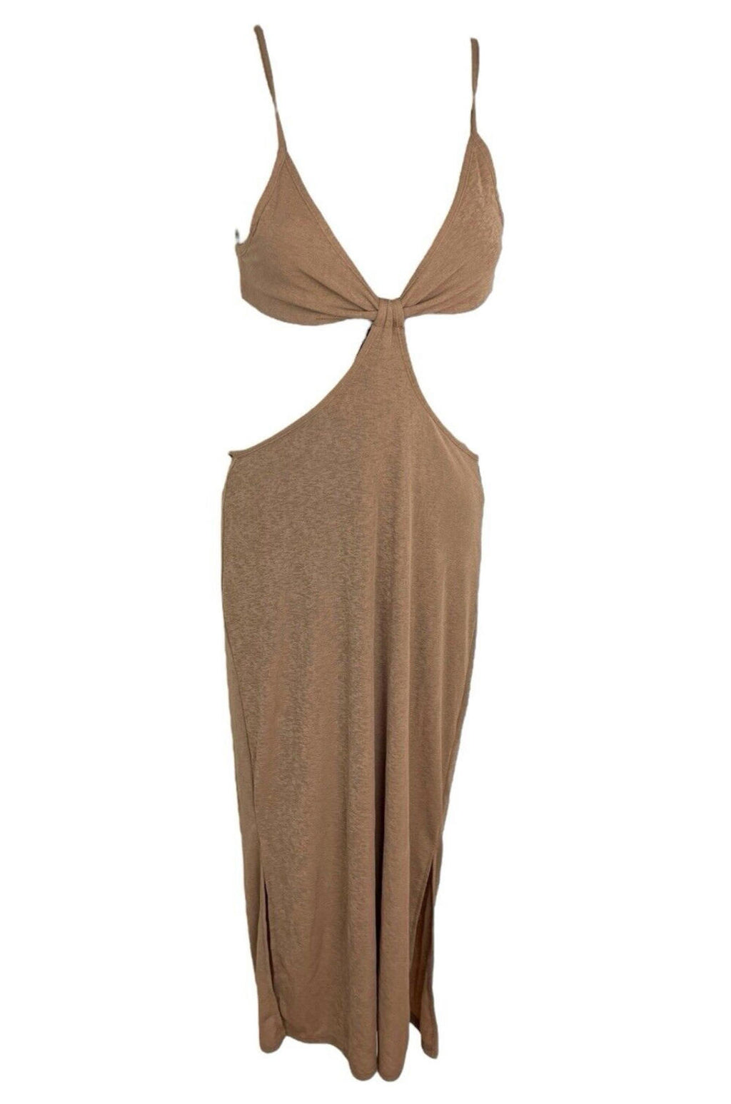 New Look Tan Cut Out Midaxi Dress Women’s UK Size S