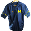 Jordan Michigan Wolverines Jacket Men's UK Size S Blue Short Sleeve Basketball
