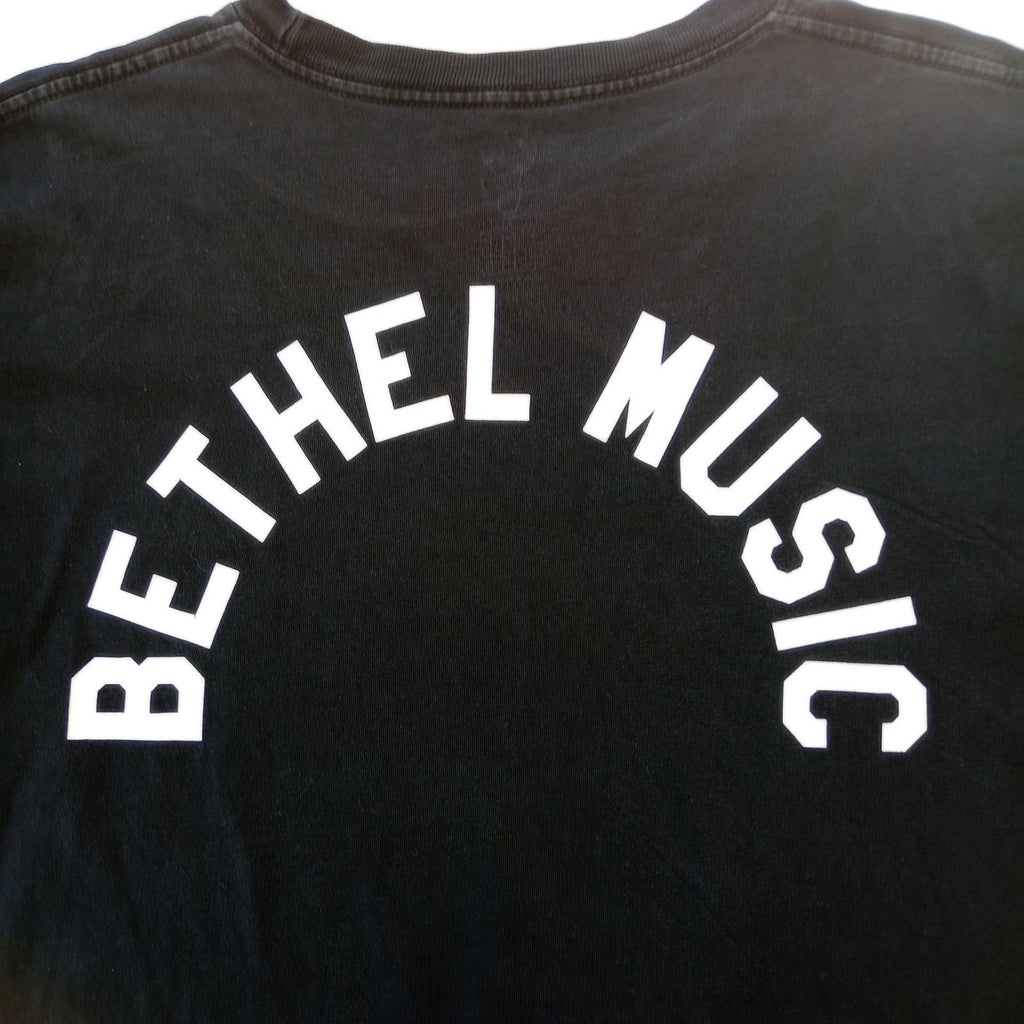 Bethel Music T-Shirt Men's UK Size L Black The Cross Has Spoken Graphic Print