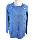 Papaya Jumper Blue Knit Textured detail Women's UK Size M
