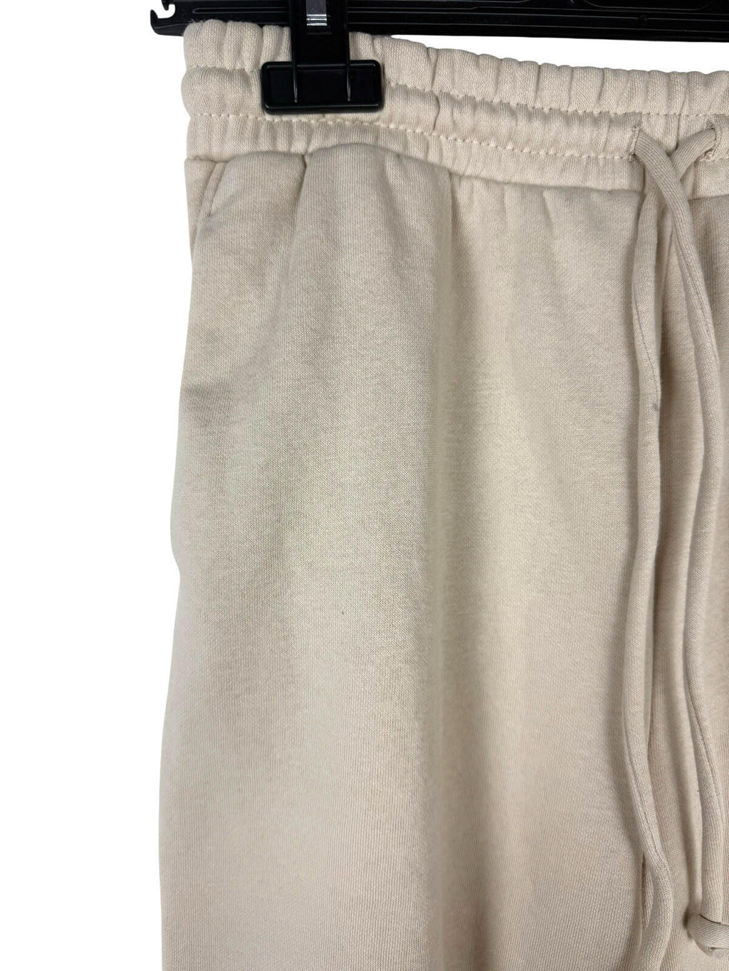 H&M Jersey Co Ord Set Women's UK Size XS Hoodie Jog Pants Beige