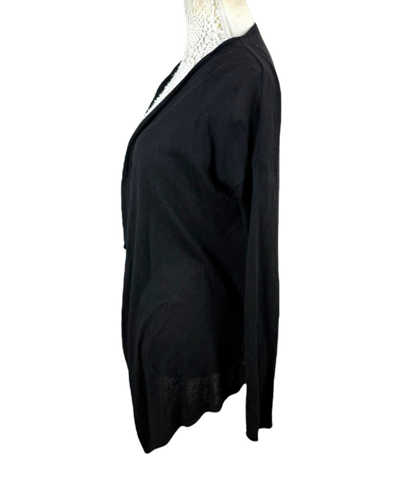 H&M Black Thin Cardigan Open Front Women’s UK Size XS