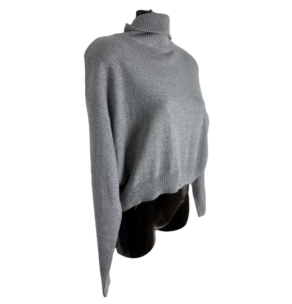 Divided Polo Neck Jumper Women's UK Size XS Grey Long Sleeve