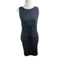 River Island Black Mini Dress Bodycon Corset Waist Women’s UK Size 12