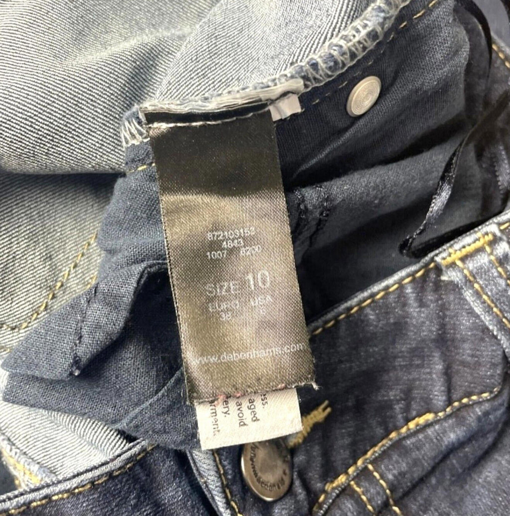 JM Star Denim Jeans Dark Blue Skinny Fit W30 L28 Women's UK Size 10