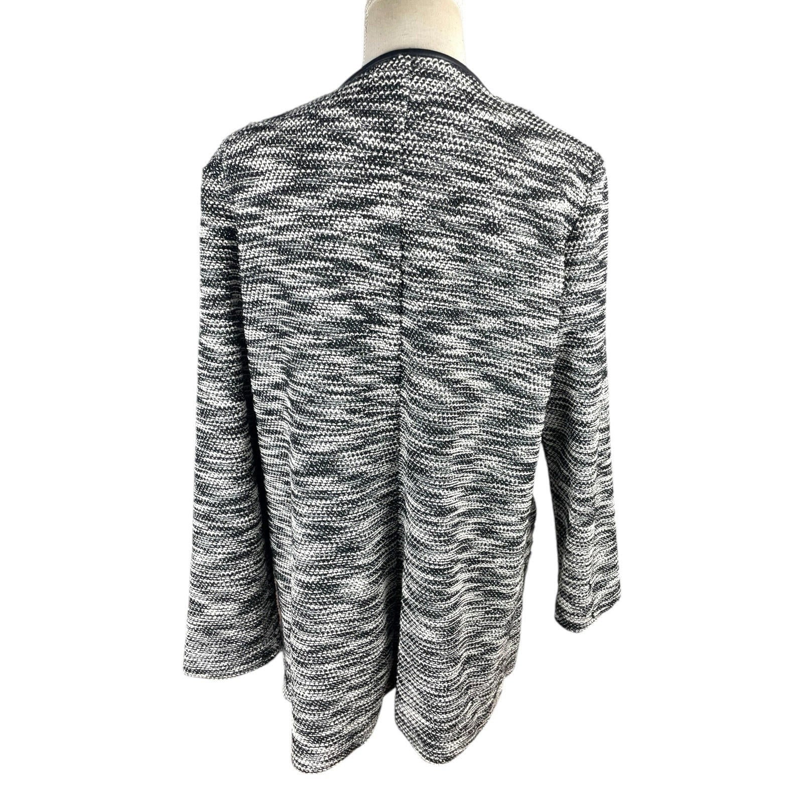 Thin Jacket George Black And White Open Front Women’s UK Size 16