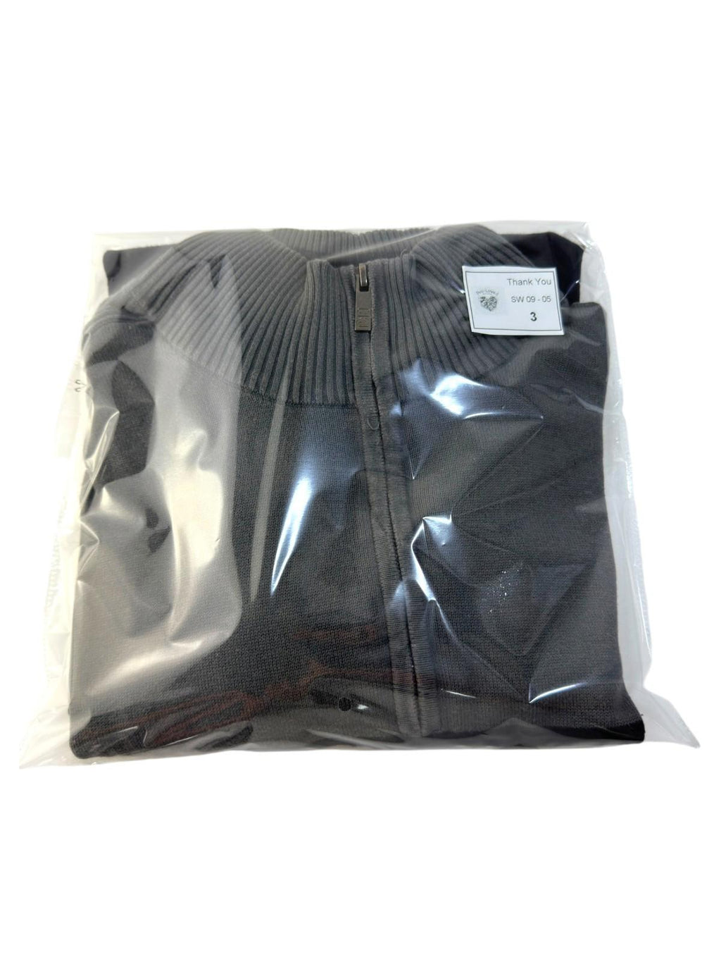 Calvin Klein Knit Jumper Men's UK Size L Black Grey 1/4 Zip Long Sleeve Pullover