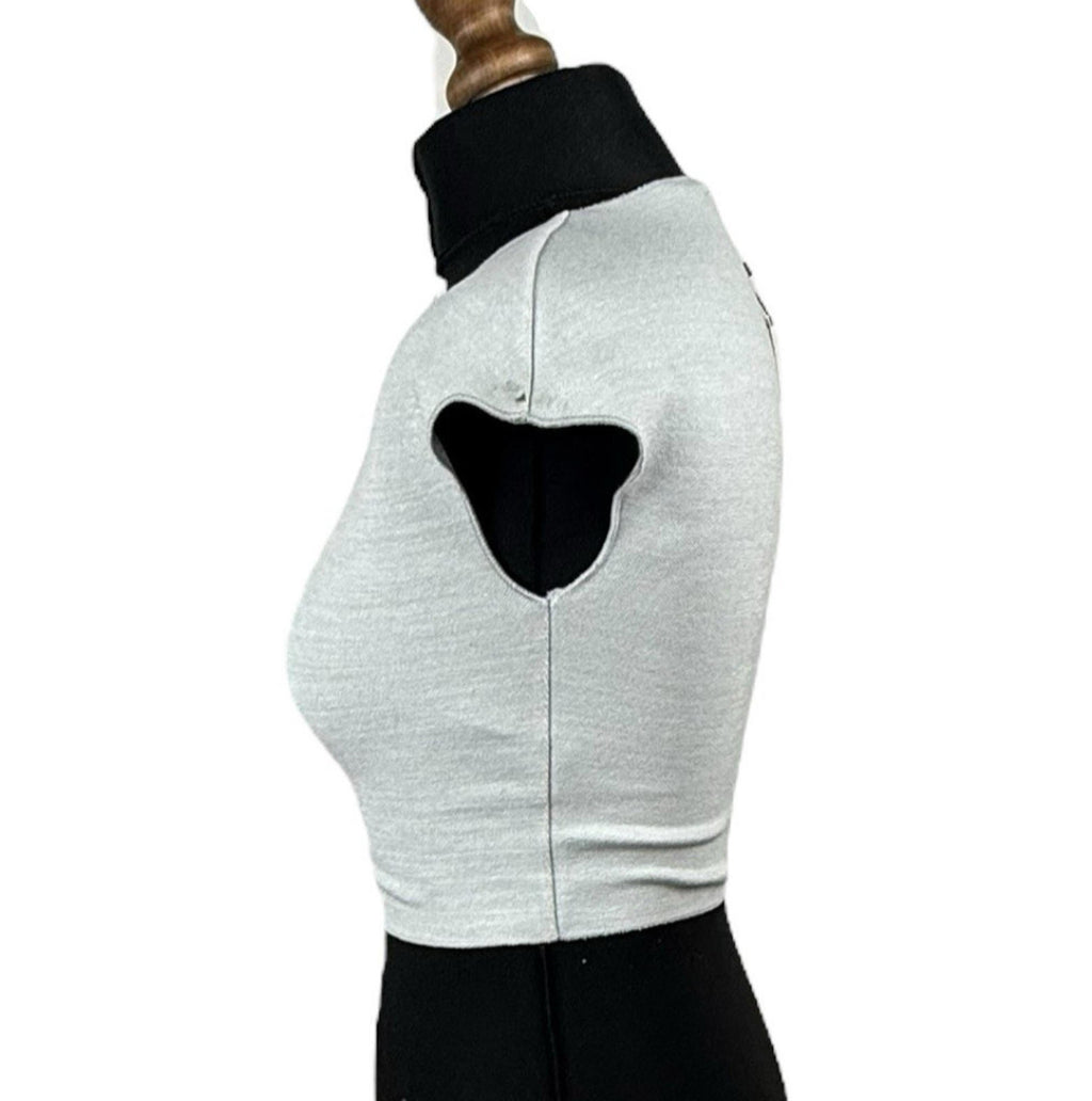 Zara Off White Crop Top. Baby Tee Stretch Women’s UK Size S
