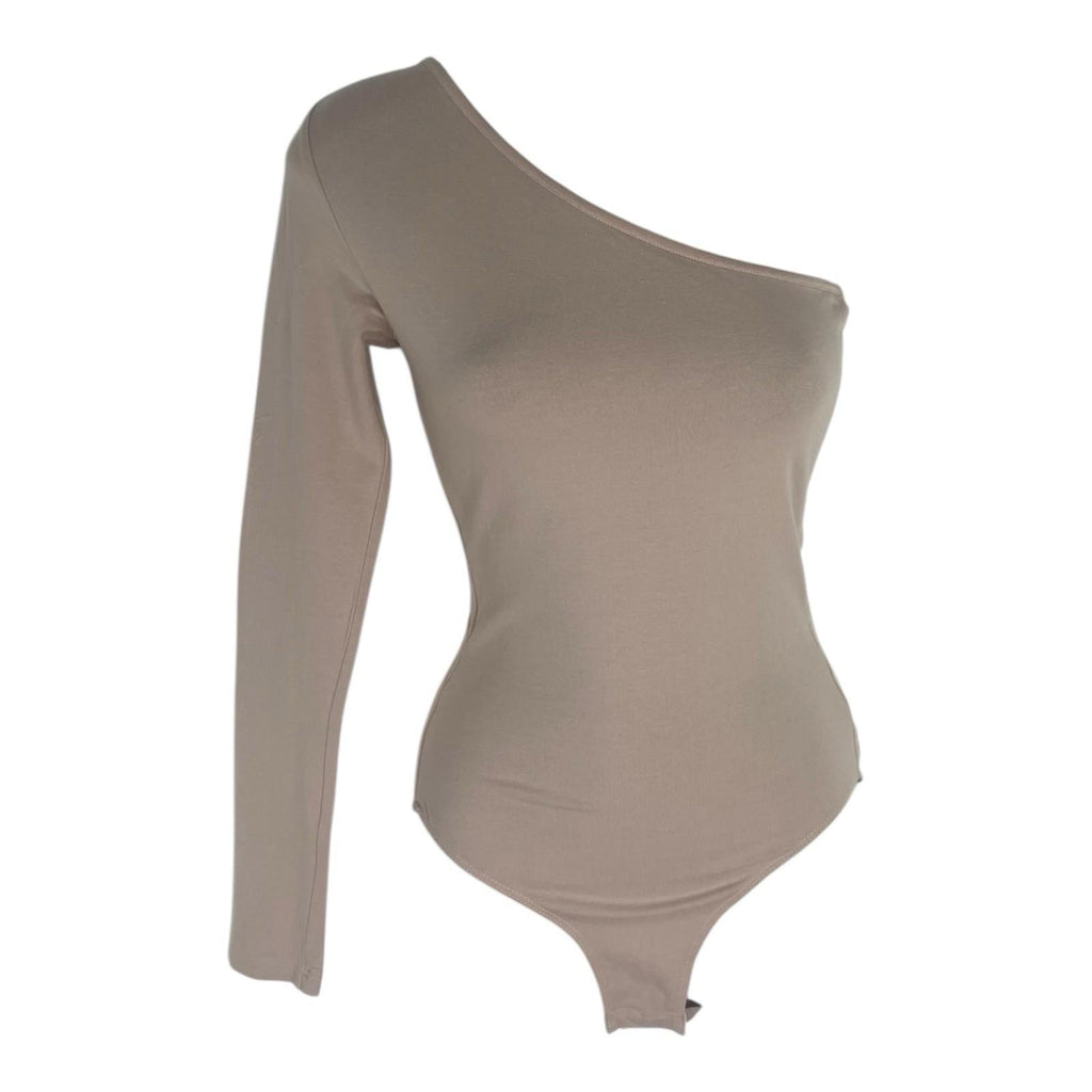 New Look Bodysuit Women's UK Size 6 Beige One Long Sleeve