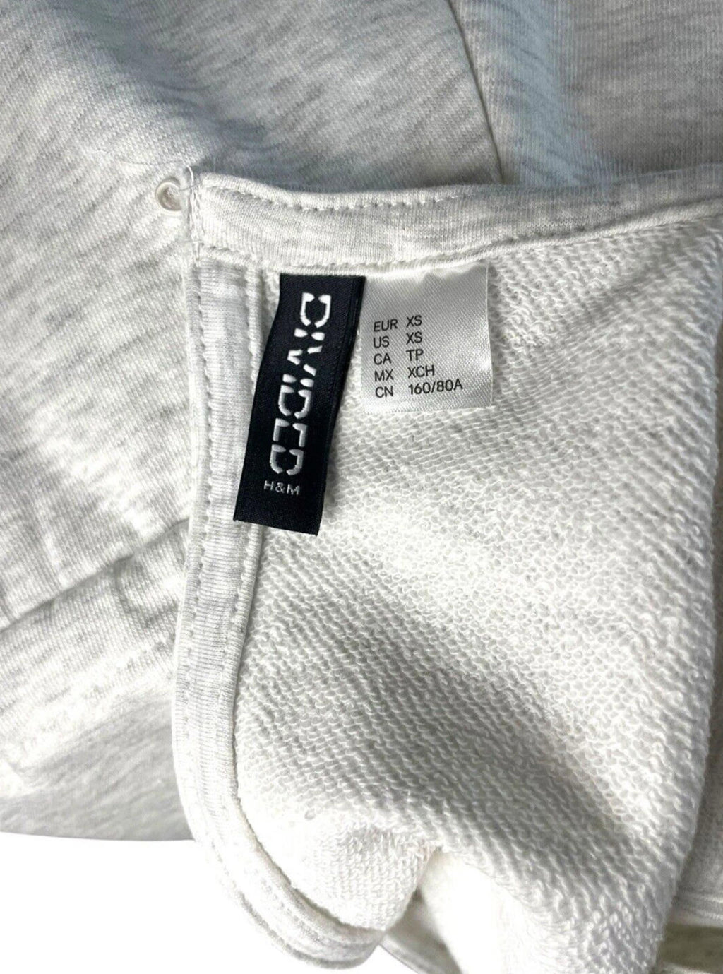 Divided Jersey Playsuit Women's UK Size XS Grey Drawstring Waist Sleeveless