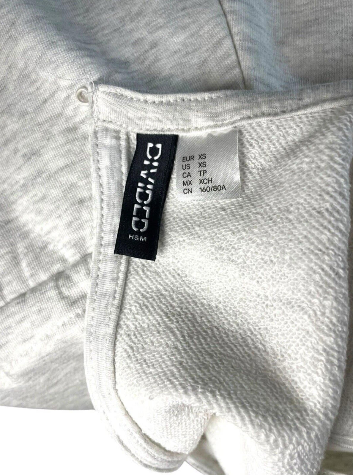 Divided Jersey Playsuit Women's UK Size XS Grey Drawstring Waist Sleeveless