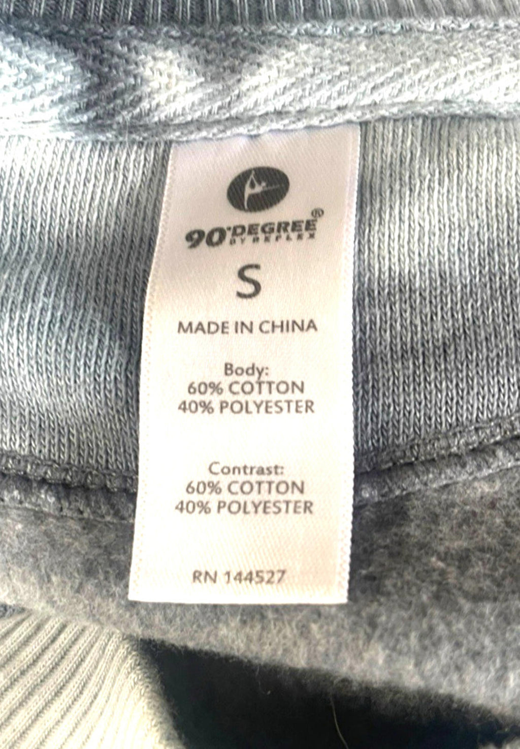 90 Degree Grey Sweater Jumper Tie Dye Effect Women’s UK Size S