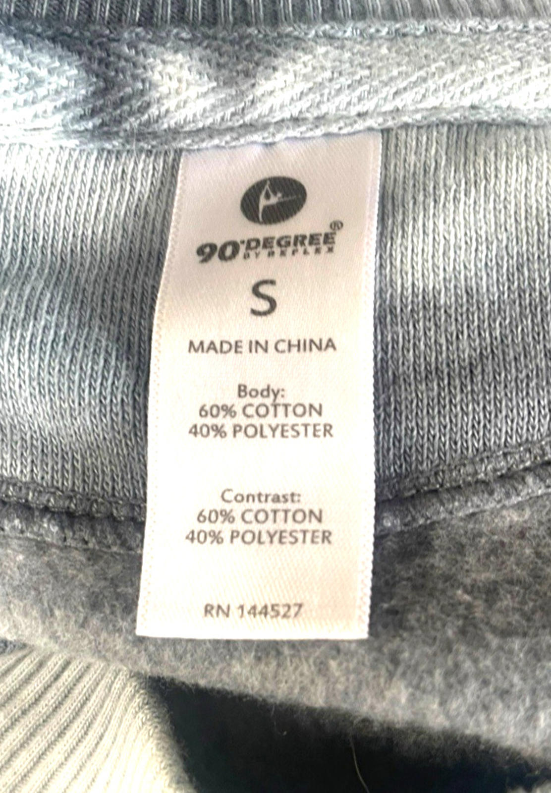 90 Degree Grey Sweater Jumper Tie Dye Effect Women’s UK Size S