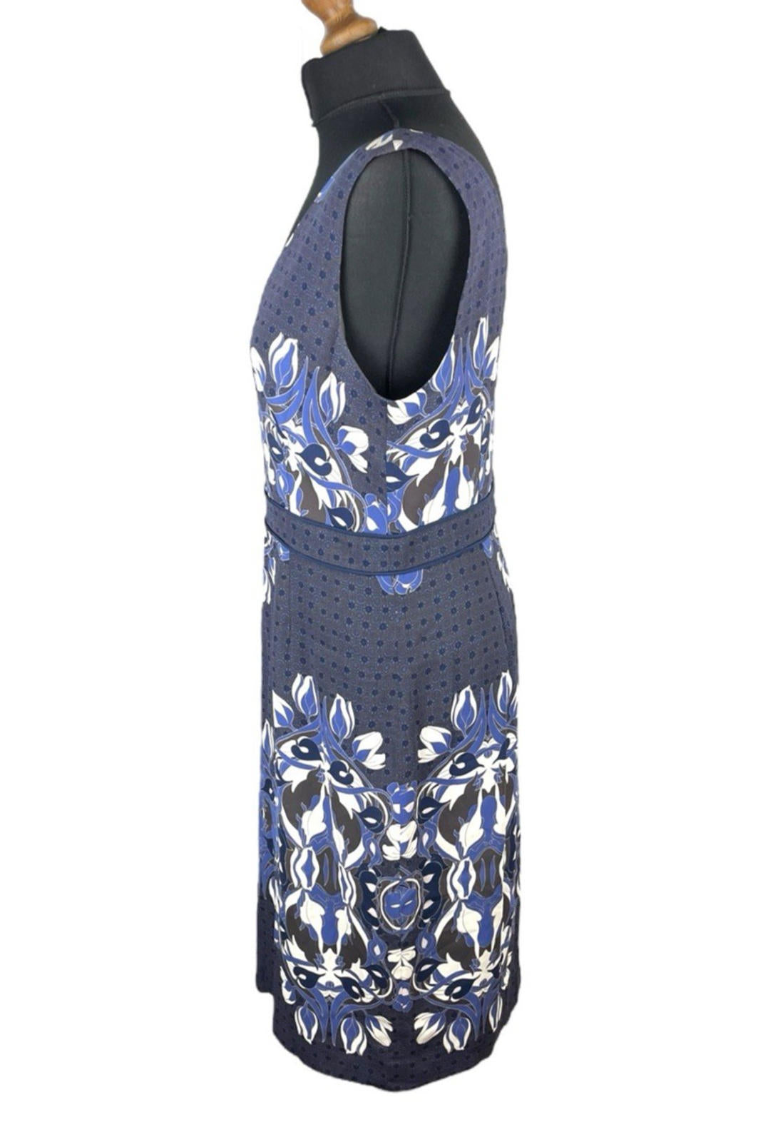 Tory Burch Piera Printed Matte-Satin Dress Designer Women’s UK Size 10