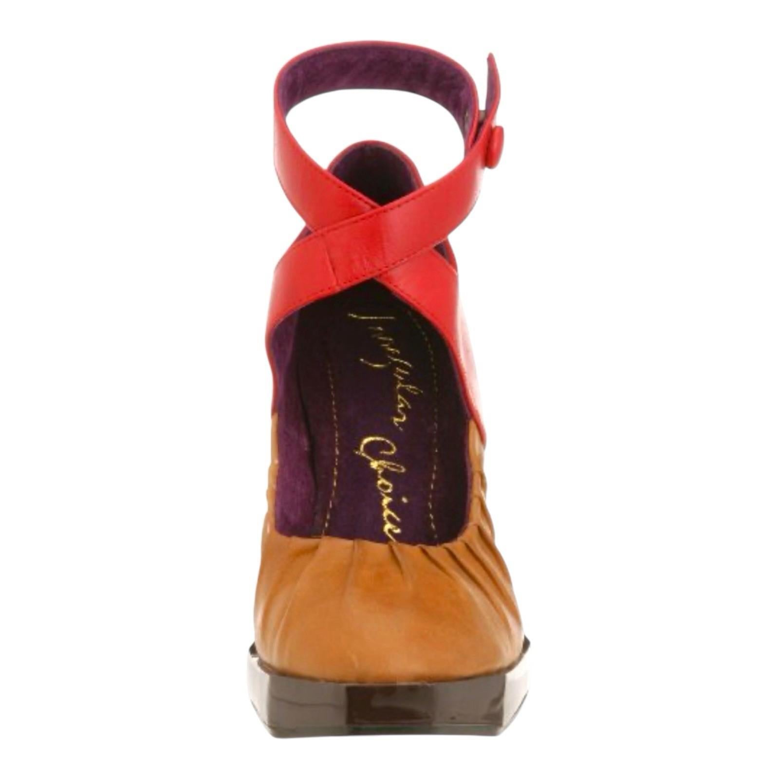 Irregular Choice Dixxie Shoes Robot Block Heel Pattern Sole Women’s UK Size 8