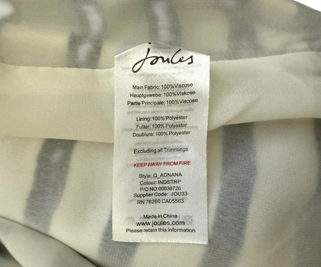 Joules Nautical Dress Knee Length Blue White Women’s UK Size 12
