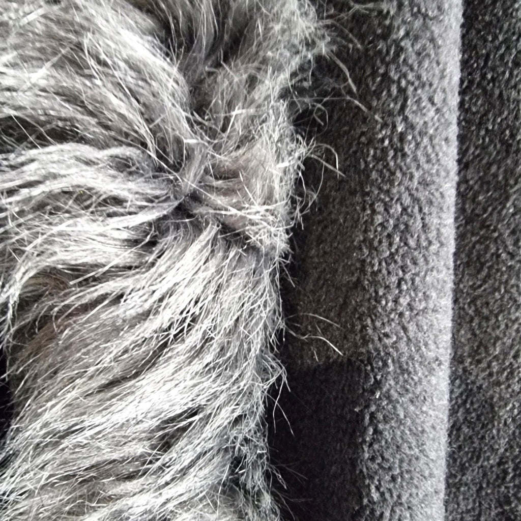 Very Fur Fleece Wrap Shawl Open Shoulder Coat Women's One Size UK 8 - 14 Grey