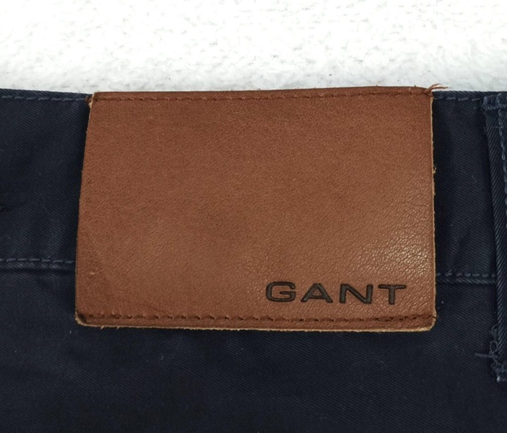 Gant Jeans Men's UK W30 L30 Navy Blue Chinos Denim Pockets 100% Cotton
