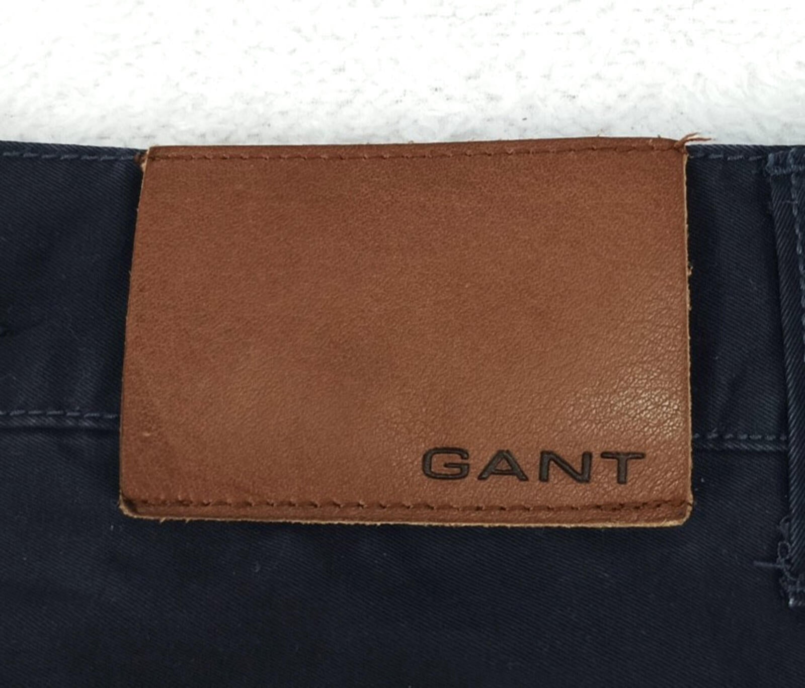 Gant Jeans Men's UK W30 L30 Navy Blue Chinos Denim Pockets 100% Cotton
