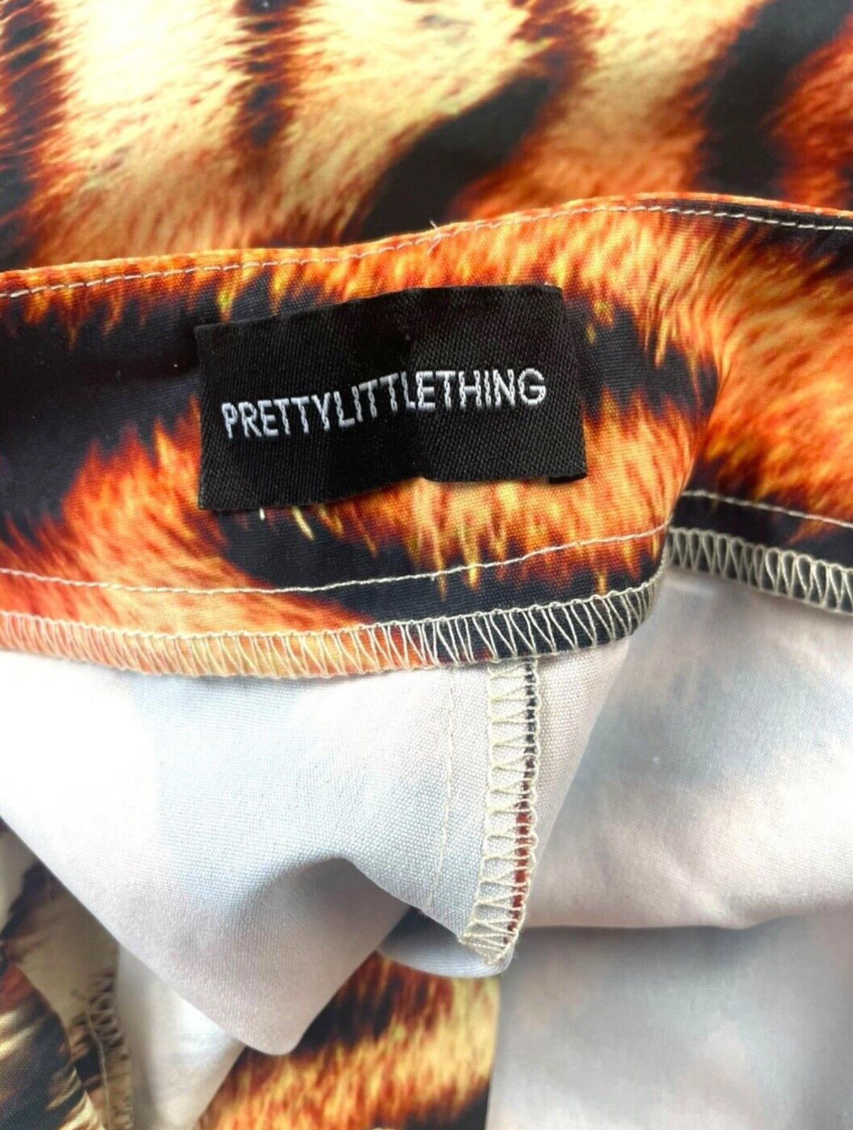 Pretty Little Thing Tiger Print Trousers Women’s UK Size 10