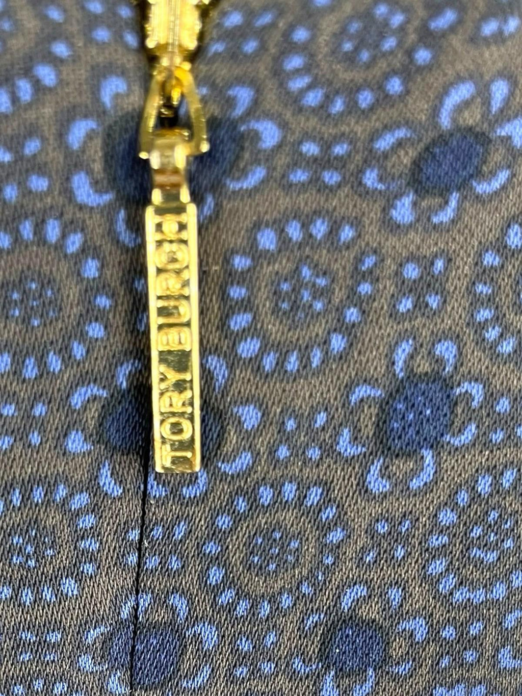 Tory Burch Piera Printed Matte-Satin Dress Designer Women’s UK Size 10