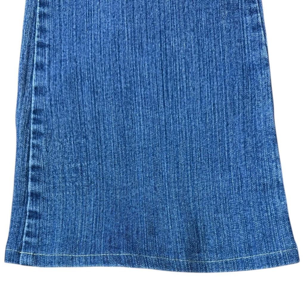 Choklate Faded Jeans Flared Women’s UK Size 18 Studded Vintage Look Blue Denim
