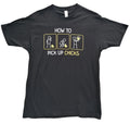 Funny Cute Animal Graphic Print T-Shirt Men's Size L Black Crew Neck 100% Cotton