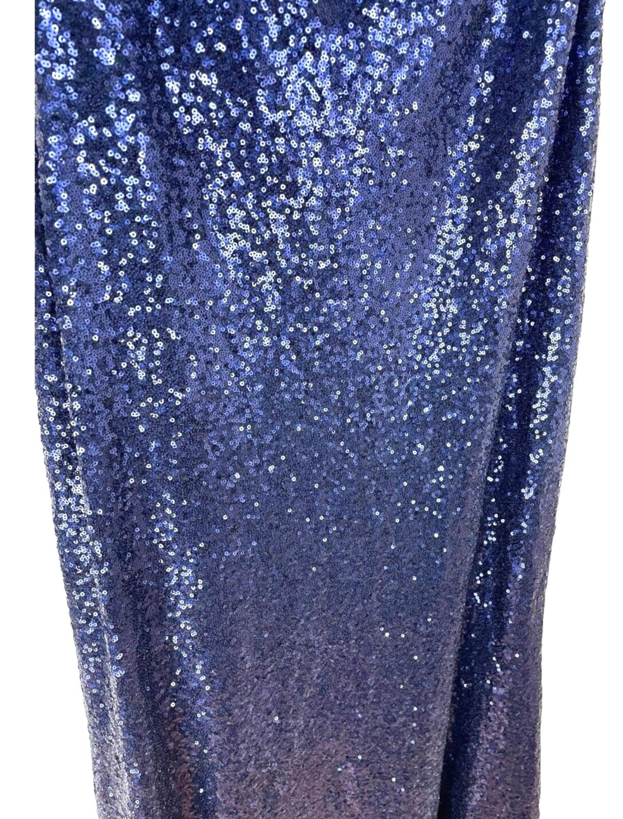Ever-Pretty Dress Women's UK Size 18 Blue Sequin Strapless Occasion Sparkle