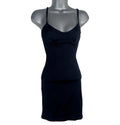 Bershka Mini Dress Black Ribbed Women’s UK Size XS