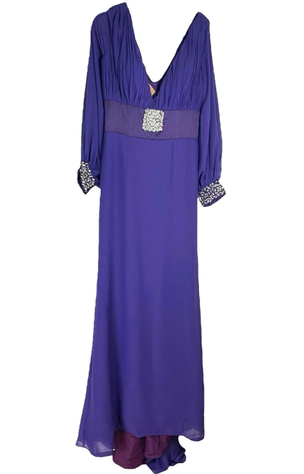 Light In The Box Occasion Dress Women's UK Size 12 Embezzled Regency Purple