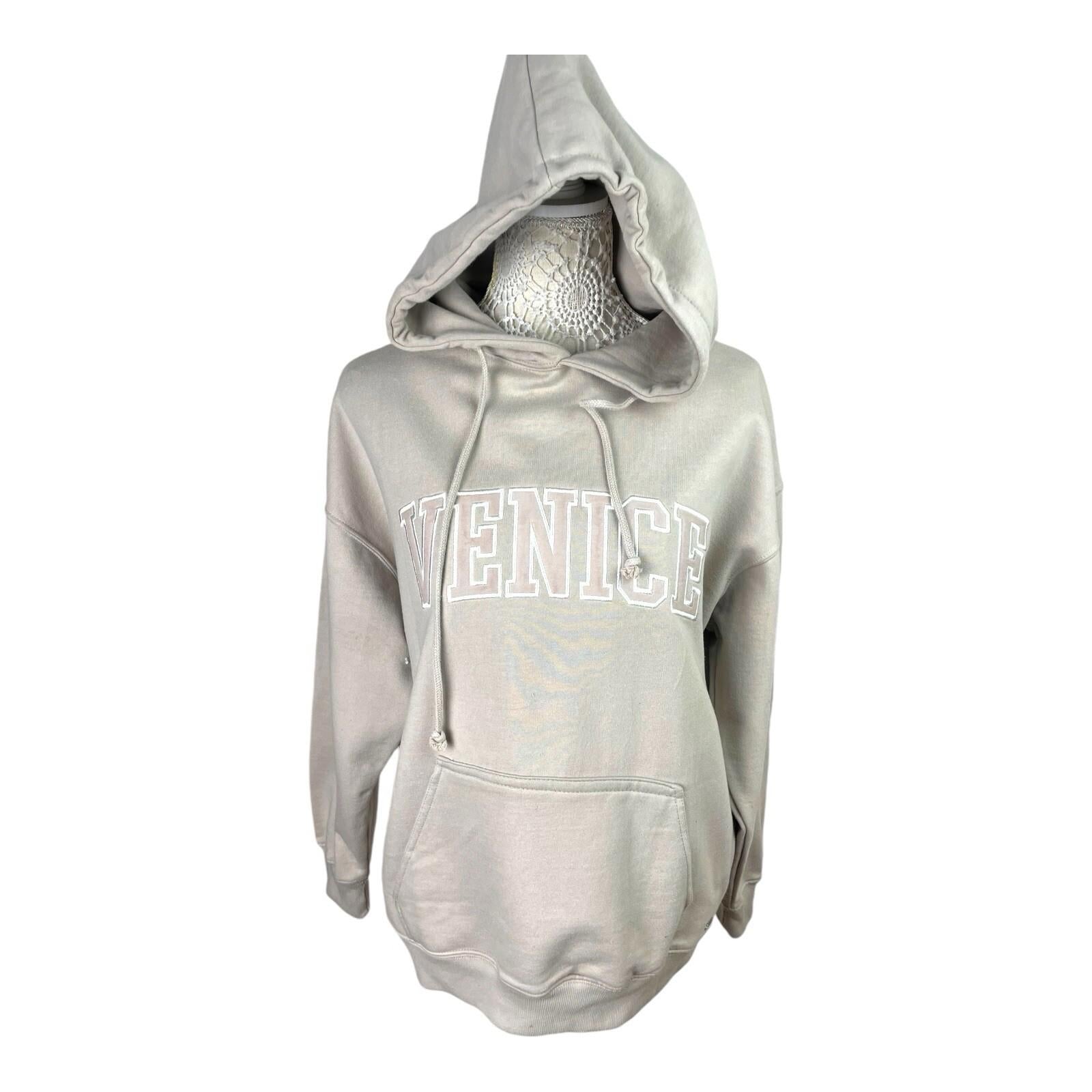 Pull&Bear Beige Oversized Hoodie Venice Women’s UK Size XS