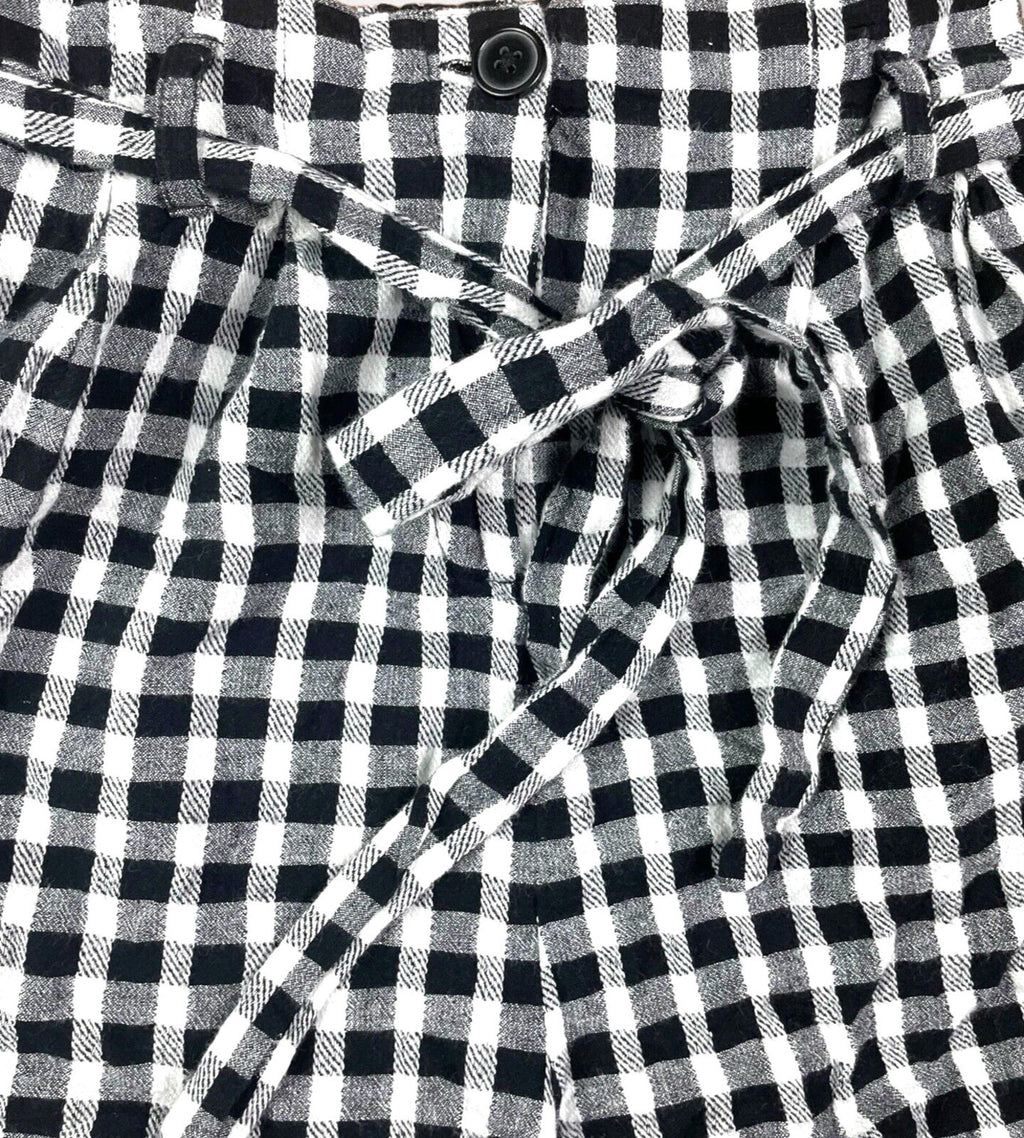 New Look Shorts Women's UK Size 6 Petite Black & White Check Belted Summer