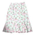 Jacques Vert Pencil Skirt Green Pink Floral Midi Skirt Women’s UK Size 14