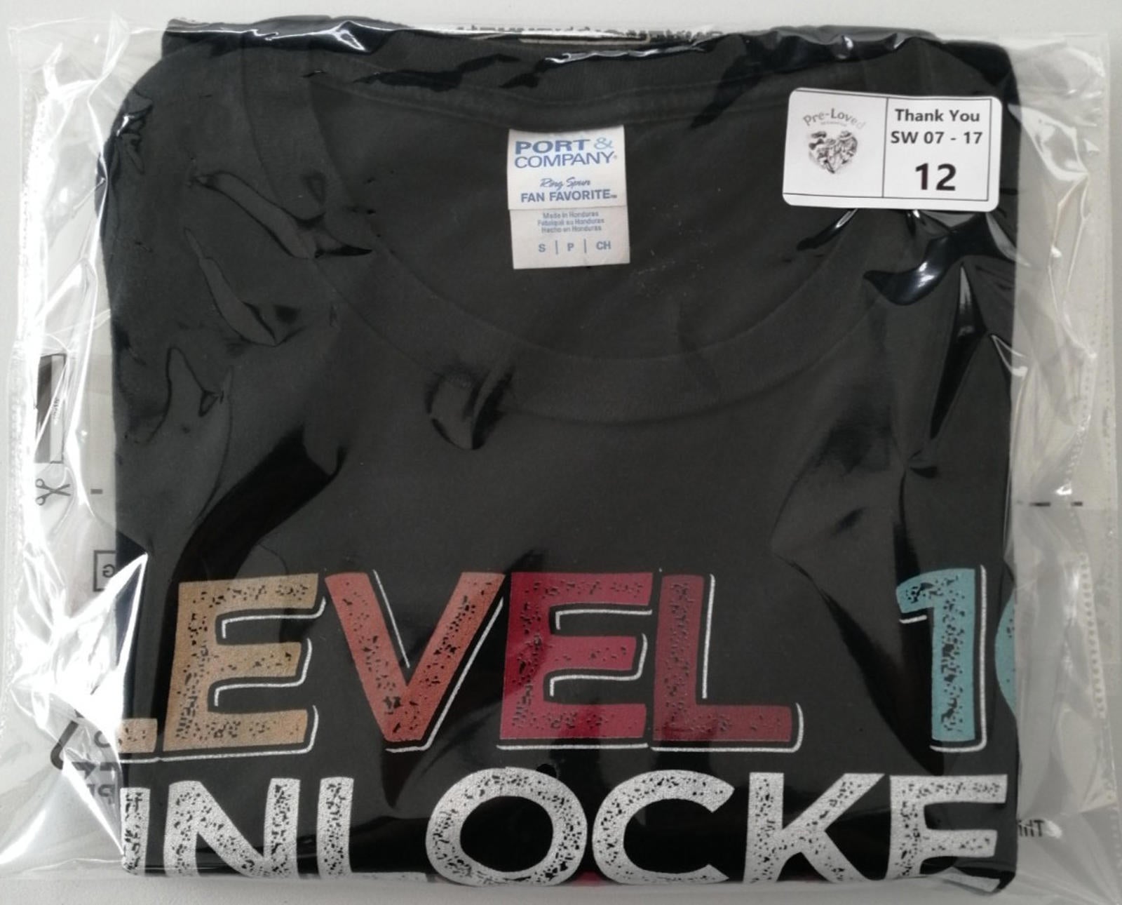 Gaming Console Birthday Teen Graphic Print T-Shirt Men's Size S Black Crew Neck