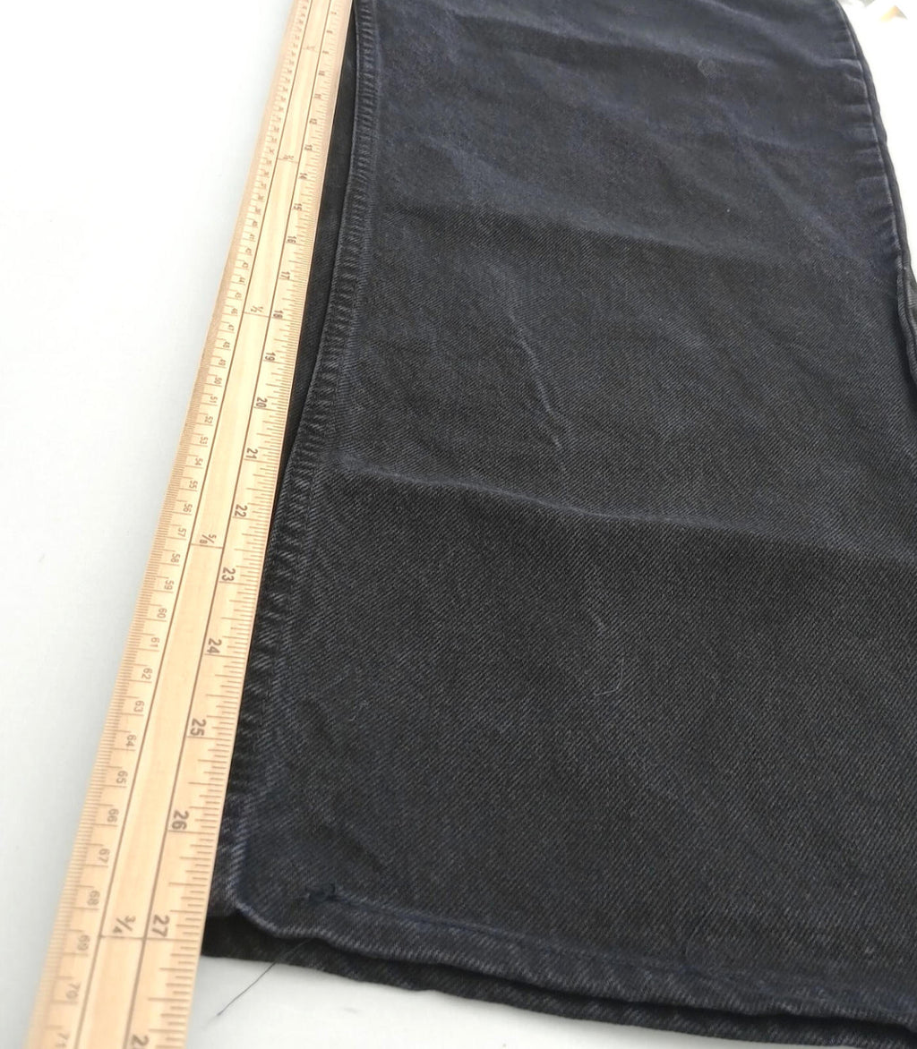 Topshop Jeans Men's UK Size 34" Waist 32" Leg Black 100% Cotton 5 Pocket Design