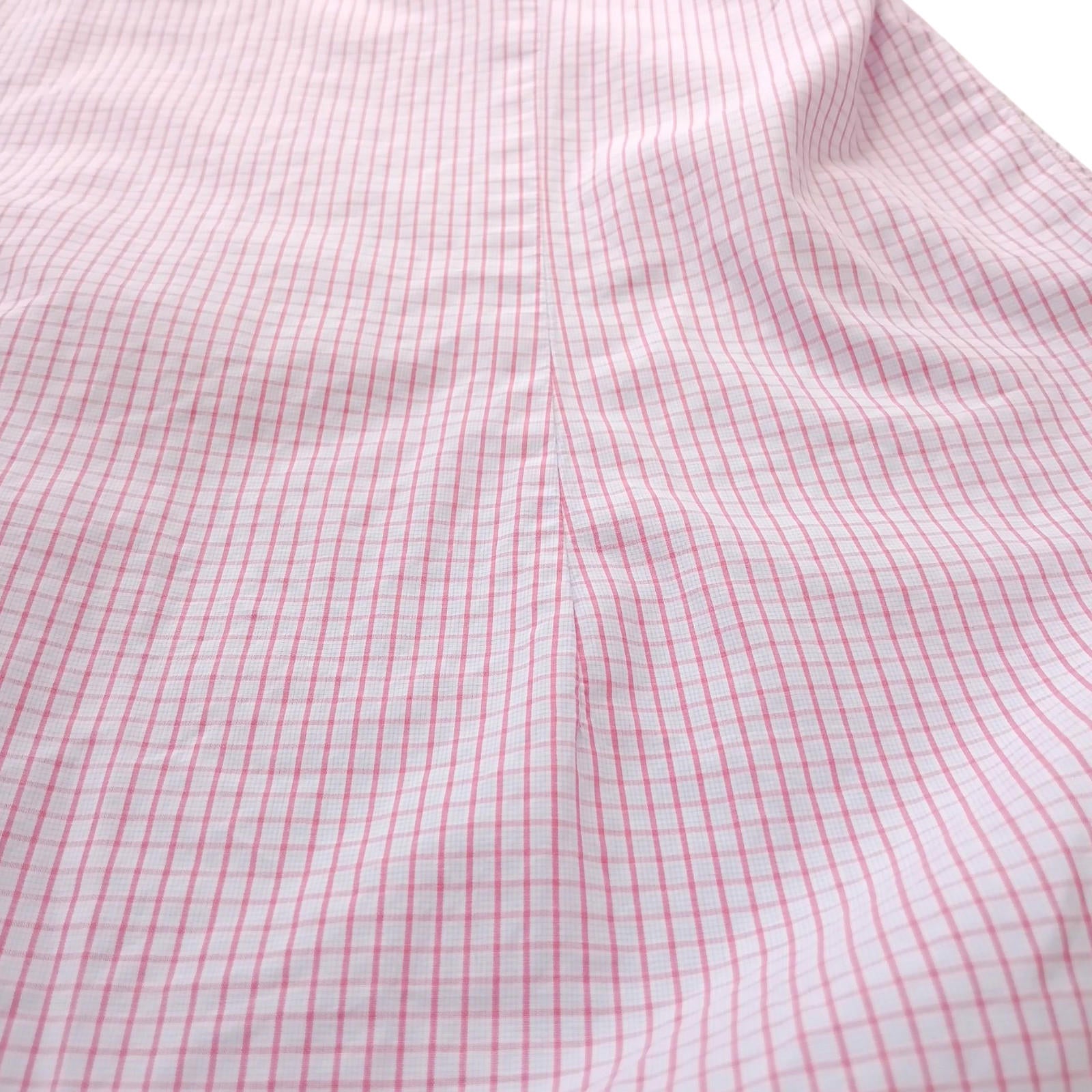 Gieves & Hawkes Pink Check Long Sleeve Shirt Men's UK Size M 37" Chest