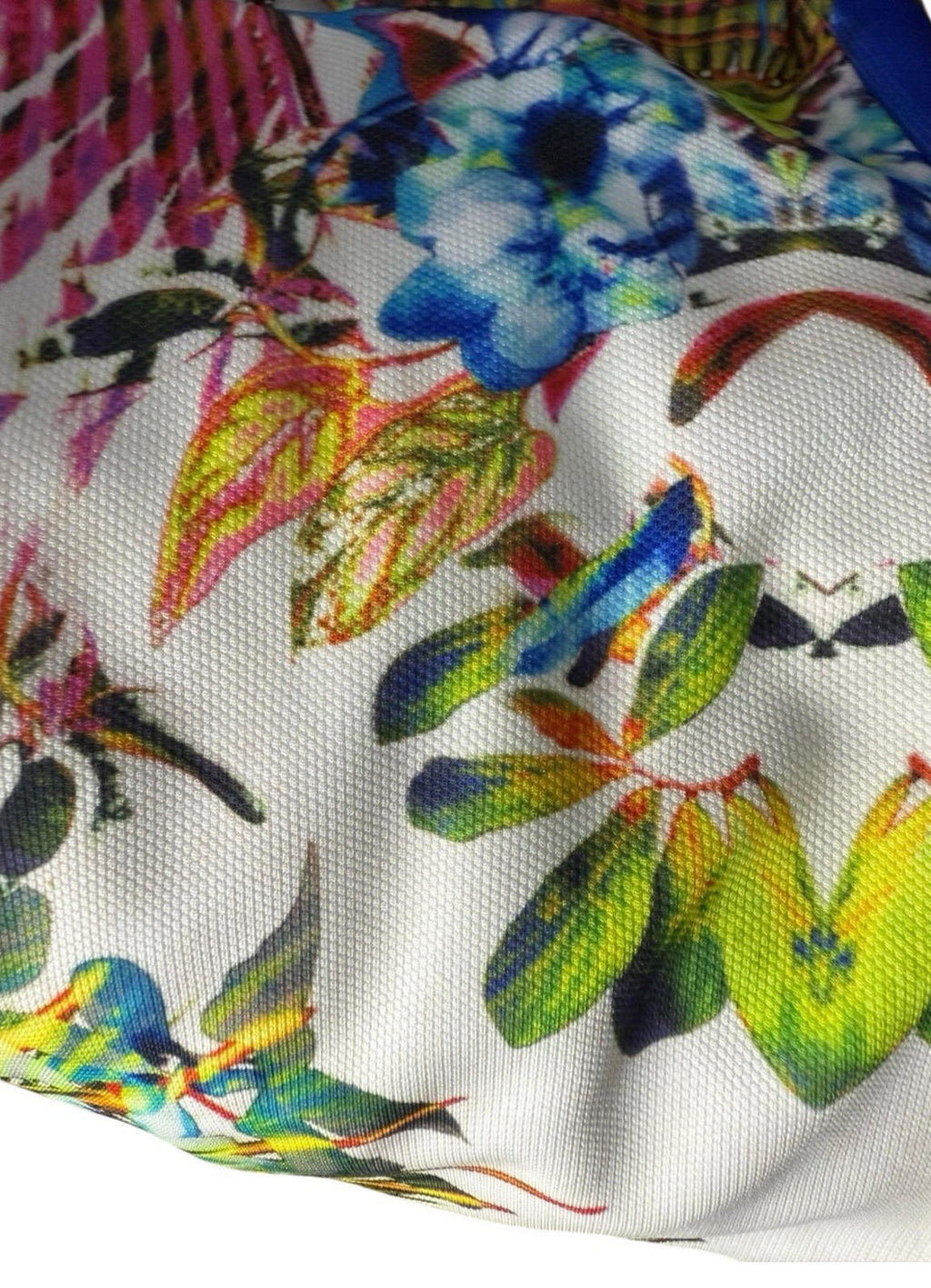 AX Paris Cut Out Mini Dress Tropical Print Multicolour Women’s UK Size 12