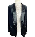 Shein Velour Blazer Jacket Women’s UK Size XL (14) Black