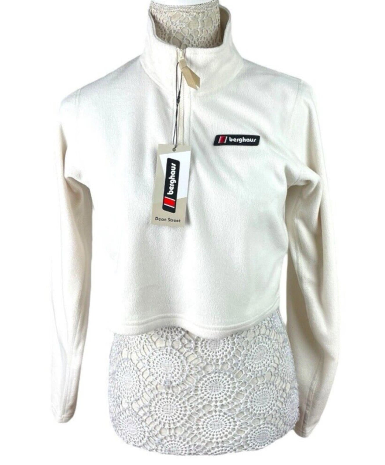 Berghaus Fleece Crop Top Prism Cream Women’s UK Size XS