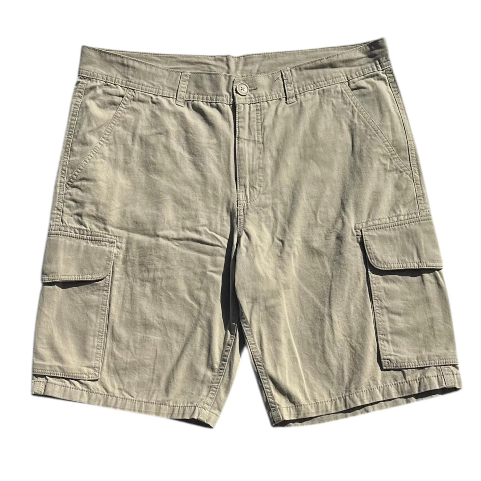 Avenue Shorts Men's UK Size 40" W Beige Cargo 100% Cotton Summer Beach