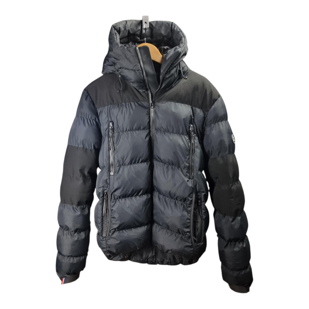 Lorenzo Veratti Puffer Jacket Men's UK Size M Black Windbreaker Down Coat Zip