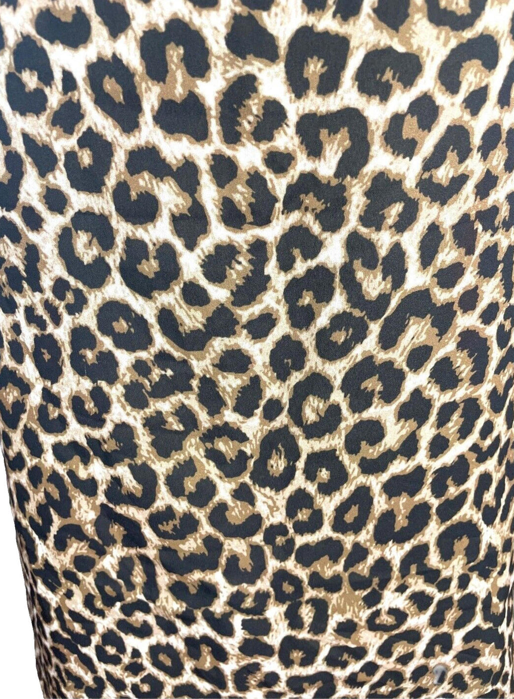 Leopard Print Tank Top Women's UK Size Medium M Contrasting Back Panel