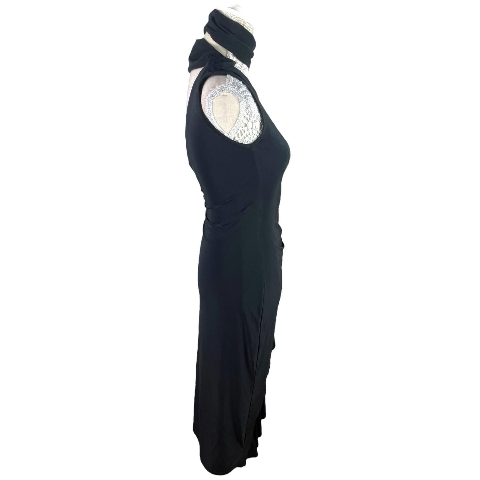 Global Black Midi Dress One Shoulder Collared Occasion Women’s UK Size 8
